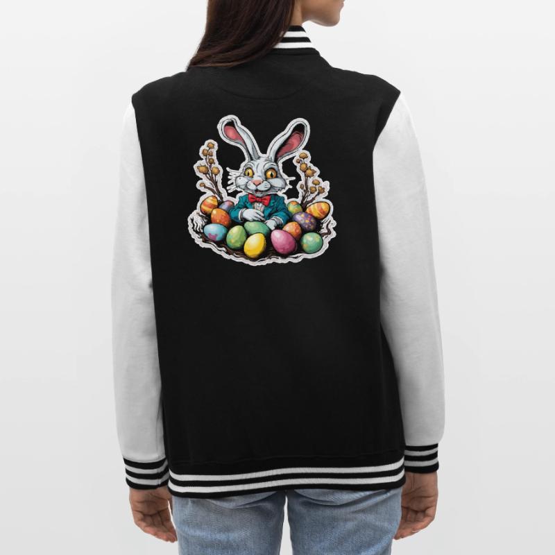 Easter Bunny / Easter / Eggs / Holidays / Easter College Sweat Jacket