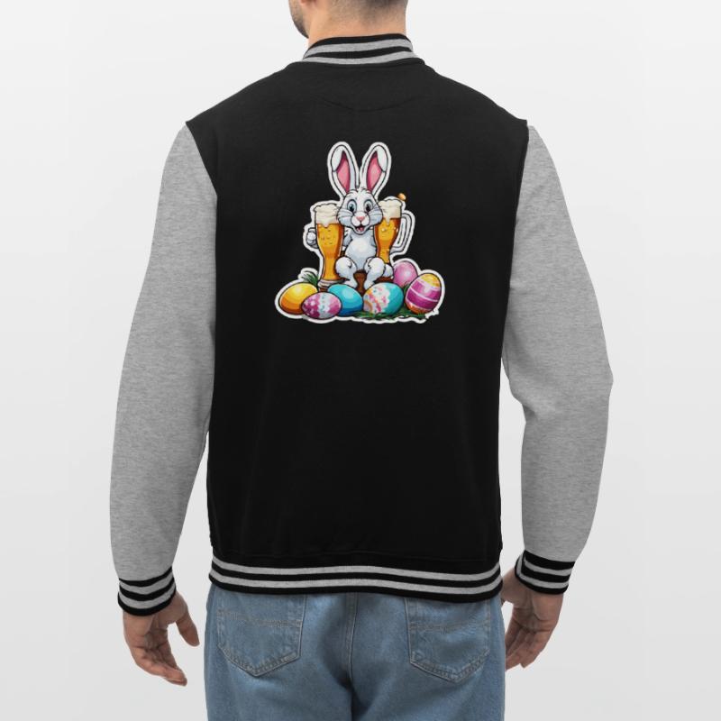 Easter Bunny / Easter / Eggs / Holidays / Easter College Sweat Jacket