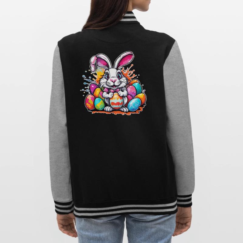 Easter Bunny / Easter / Eggs / Holidays / Easter College Sweat Jacket