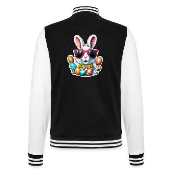 Easter Bunny / Easter / Eggs / Holidays / Easter - College Sweat Jacket - black/white - Back - Marisol (170cm)