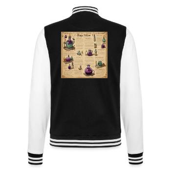 Hexenhandbuch / Zauberbuch / Halloween / Herbst - College-Sweatjacke - Schwarz/Weiß - Hinten - Marisol (170cm)