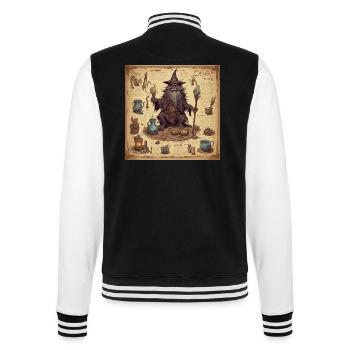 Hexenhandbuch / Zauberbuch / Halloween / Herbst - College-Sweatjacke - Schwarz/Weiß - Hinten - Marisol (170cm)
