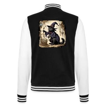 Hexenhandbuch / Zauberbuch / Halloween / Herbst - College-Sweatjacke - Schwarz/Weiß - Hinten - Marisol (170cm)