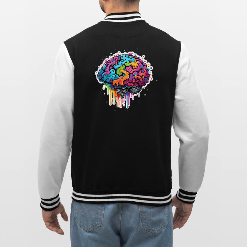 Brain / Knowledge / Intelligence / Smart / Thinking College Sweat Jacket