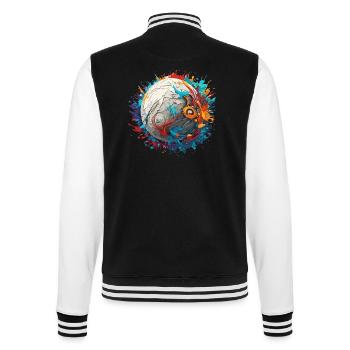 Planètes / Système solaire / Espace / Galaxie - Veste Teddy - noir/blanc - Dos - Marisol (170cm)