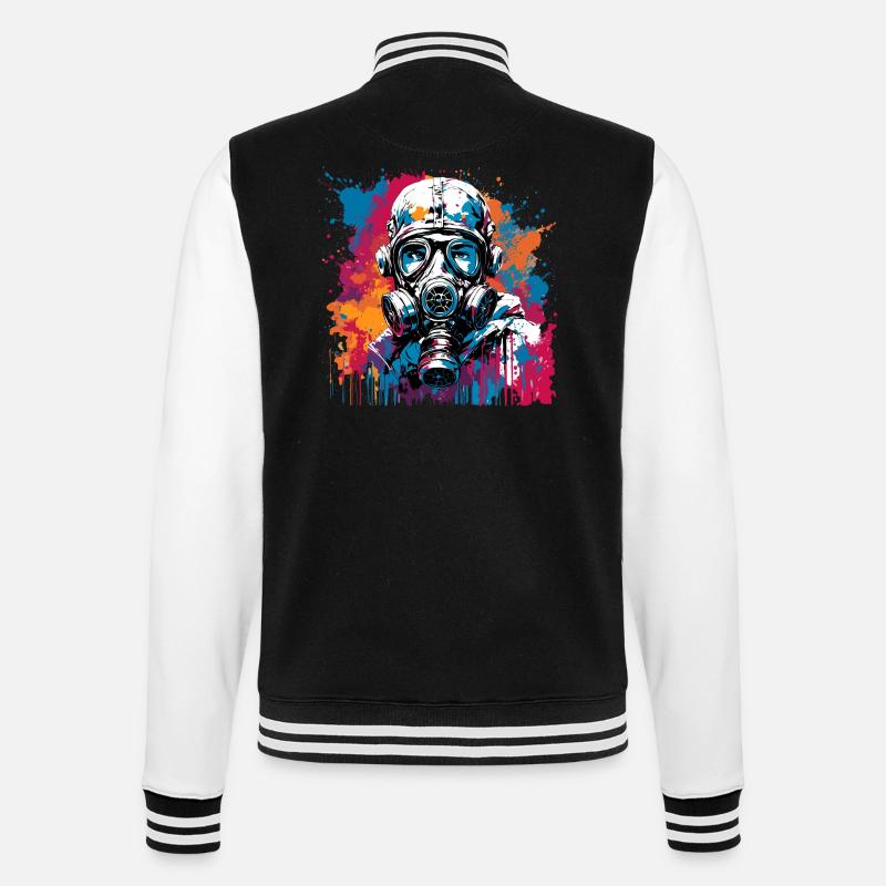 Apocalypse / Doomsday / Destruction / Anarchy - College Sweat Jacket - black/white