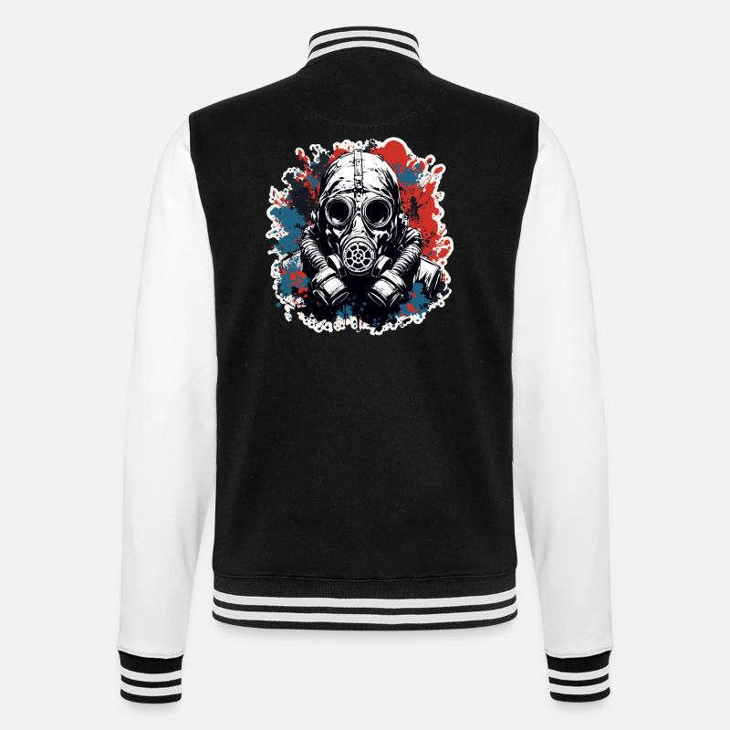 Apocalypse / Doomsday / Destruction / Anarchy - College Sweat Jacket - black/white