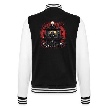 TV / Télévision / Analogique / Tube TV / Rétro - Veste Teddy - noir/blanc - Dos - Marisol (170cm)