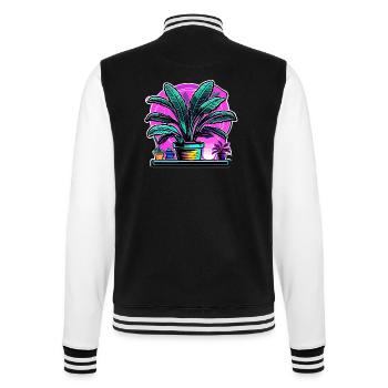 Houseplant / Potted Plant / Decoration / Pot - College Sweat Jacket - black/white - Back - Marisol (170cm)