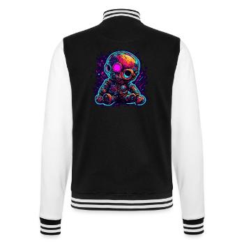 Poupée d’horreur / Halloween / Effrayant / Sombre - Veste Teddy - noir/blanc - Dos - Marisol (170cm)