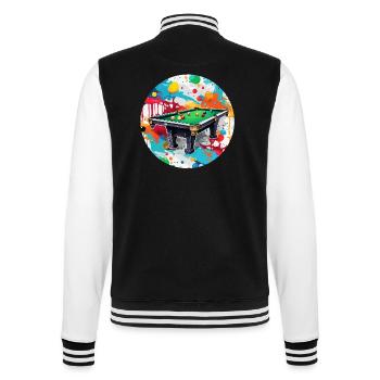 Billardtisch / Billiardkugel / 8 Ball / Pool / Kö - College-Sweatjacke - Schwarz/Weiß - Hinten - Marisol (170cm)