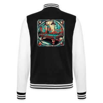Billardtisch / Billiardkugel / 8 Ball / Pool / Kö - College-Sweatjacke - Schwarz/Weiß - Hinten - Marisol (170cm)