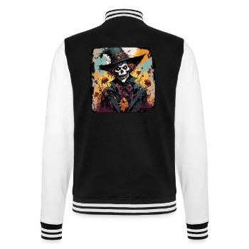 Scarecrow / Harvest Worker / Corn Field / Field - College Sweat Jacket - black/white - Back - Marisol (170cm)