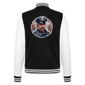Polizei / Einsatz / Beruf / Job / Einsatzkräfte - College-Sweatjacke - Schwarz/Weiß - Hinten - Marisol (170cm)