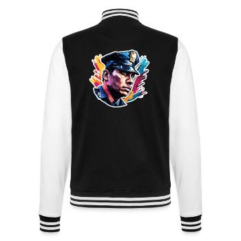 Polizei / Einsatz / Beruf / Job / Einsatzkräfte - College-Sweatjacke - Schwarz/Weiß - Hinten - Marisol (170cm)