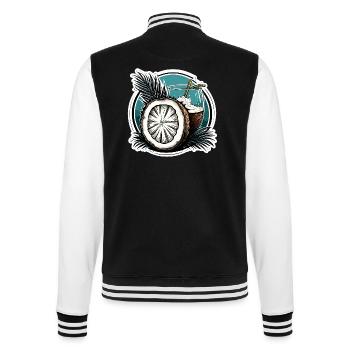 Cocktail / Bar / Mixage / Boisson / Exotique / Club - Veste Teddy - noir/blanc - Dos - Marisol (170cm)