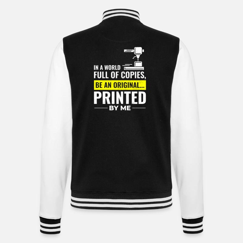 Imprimante 3D Impression 3D - Veste Teddy - noir/blanc