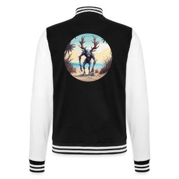 Wendigo / böser Geist / Besitzergreifend / Horror - College-Sweatjacke - Schwarz/Weiß - Hinten - Marisol (170cm)