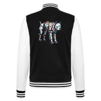 Robot Animal / AI / Mechanized Animals / Comic - College Sweat Jacket - black/white - Back - Marisol (170cm)