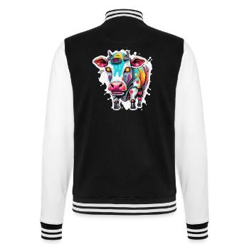 Robot Animal / AI / Mechanized Animals / Comic - College Sweat Jacket - black/white - Back - Marisol (170cm)