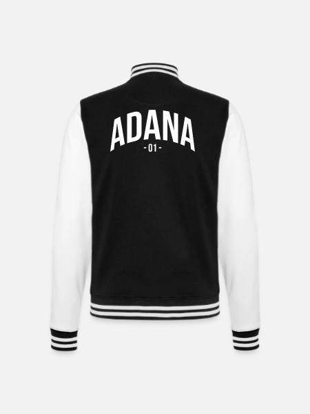 Adana 01 Türkei Turkiye Geschenk Urlaub Türk TR - College-Sweatjacke - Schwarz/Weiß