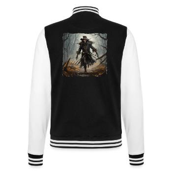 Scarecrow / Harvest Worker / Corn Field / Field - College Sweat Jacket - black/white - Back - Marisol (170cm)