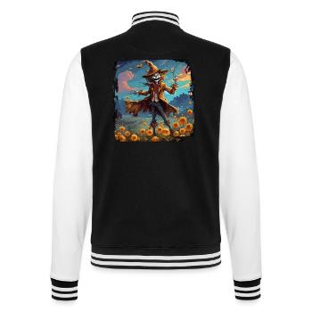 Scarecrow / Harvest Worker / Corn Field / Field - College Sweat Jacket - black/white - Back - Marisol (170cm)