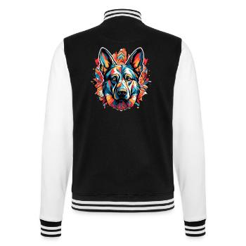 Chien / Animal / Animal de compagnie / Poilu / Berger allemand - Veste Teddy - noir/blanc - Dos - Marisol (170cm)