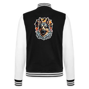 Chien / Animal / Animal de compagnie / Poilu / Berger allemand - Veste Teddy - noir/blanc - Dos - Marisol (170cm)