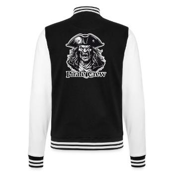 Pirat / Ahoi / Anker / Kapitän / Totenkopf / Rum - College-Sweatjacke - Schwarz/Weiß - Hinten - Marisol (170cm)