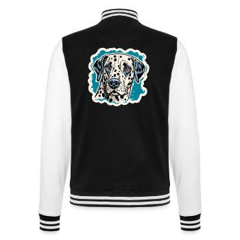 Dalmatien / Chien / Animal / Animal de compagnie / Aboiement - Veste Teddy - noir/blanc - Dos - Marisol (170cm)