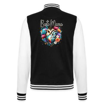 Coeur / Fête des Mères / Amour / Vacances / Amour - Veste Teddy - noir/blanc - Dos - Marisol (170cm)