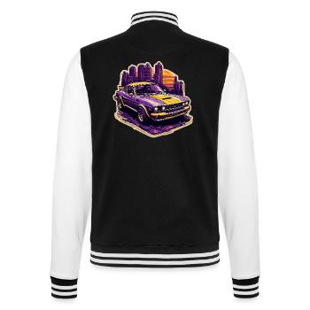 Voiture / Véhicule / Voiture de tourisme / Mobile / Ancienne / Conduite - Veste Teddy - noir/blanc - Dos - Marisol (170cm)