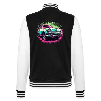 Voiture / Véhicule / Voiture de tourisme / Mobile / Ancienne / Conduite - Veste Teddy - noir/blanc - Dos - Marisol (170cm)