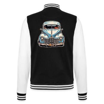 Voiture / Véhicule / Voiture de tourisme / Mobile / Ancienne / Conduite - Veste Teddy - noir/blanc - Dos - Marisol (170cm)