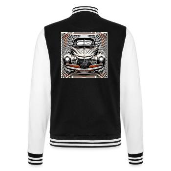 Voiture / Véhicule / Voiture de tourisme / Mobile / Ancienne / Conduite - Veste Teddy - noir/blanc - Dos - Marisol (170cm)