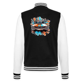 Voiture / Véhicule / Voiture de tourisme / Mobile / Ancienne / Conduite - Veste Teddy - noir/blanc - Dos - Marisol (170cm)
