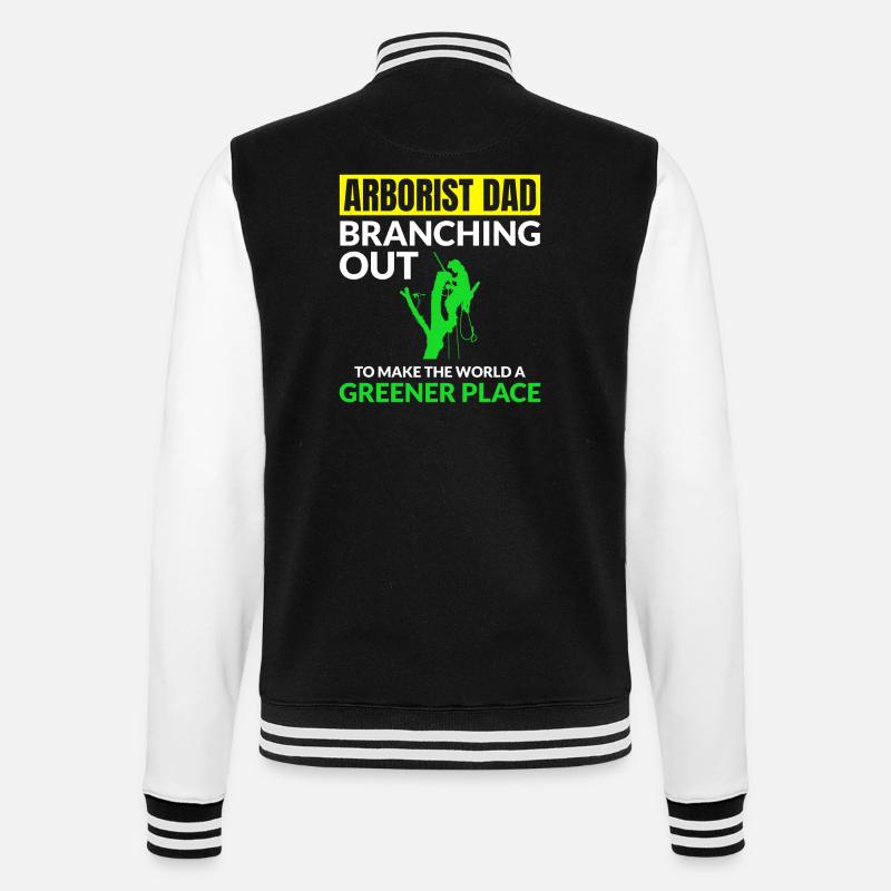 Baumpfleger Baumchirurg Kletterer Klettertrimmer - College-Sweatjacke - Schwarz/Weiß