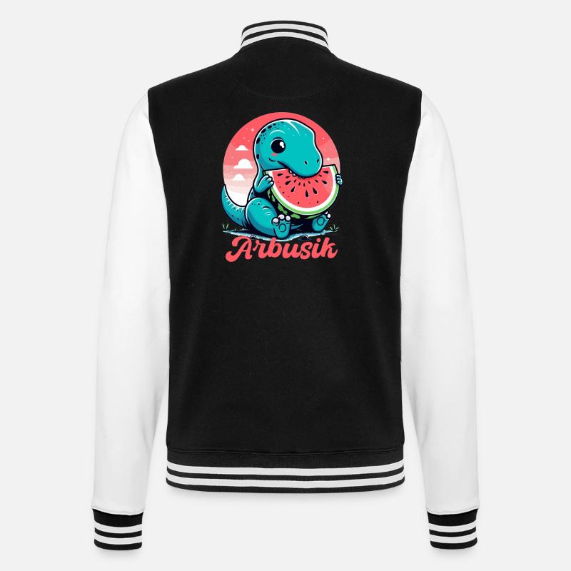 Mignon T-Rex Pastèque Arbusik Cadeau - Veste Teddy - noir/blanc