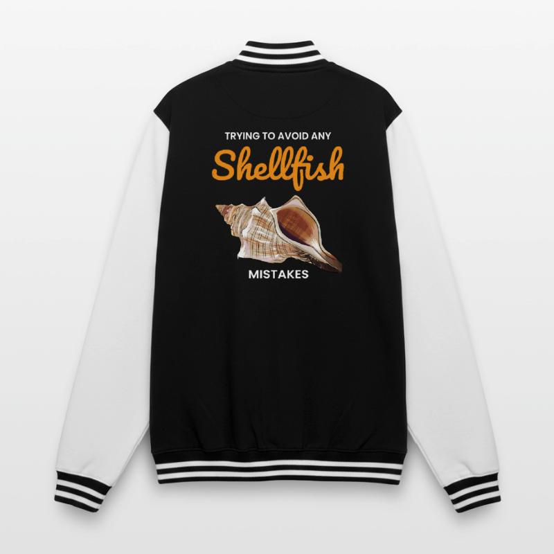 Conch Seashells Collector Beachcomber Shellfish College Sweat Jacket