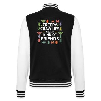 Insect Collector Entomology Entomologist Bug Lover - College Sweat Jacket - black/white - Back - Marisol (170cm)