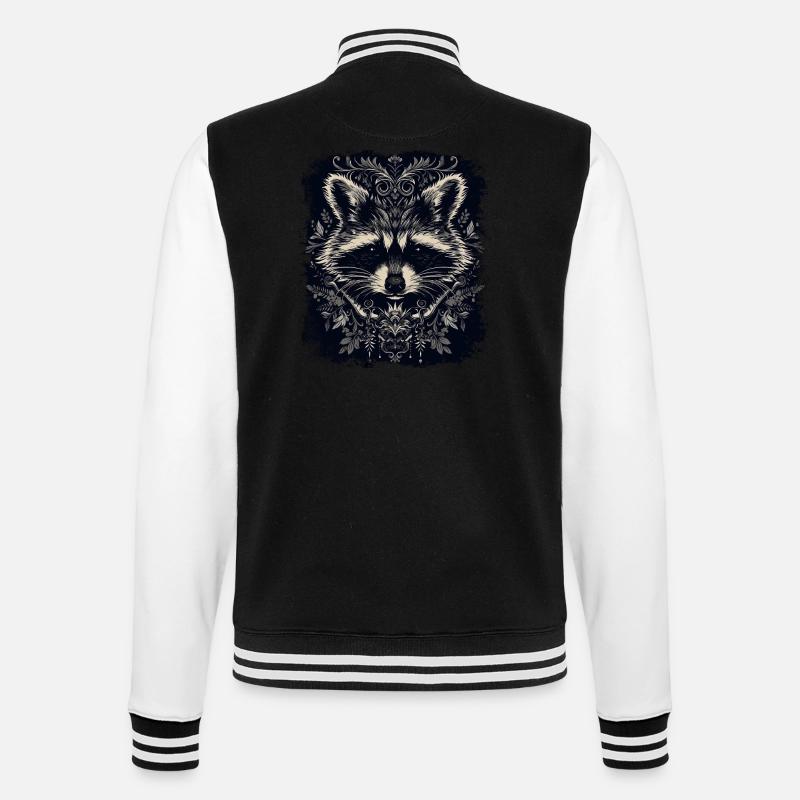 Art du raton laveur - Veste Teddy - noir/blanc