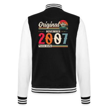 17th Birthday Legend November 2007 Volume 07 - College Sweat Jacket - black/white - Back - Marisol (170cm)