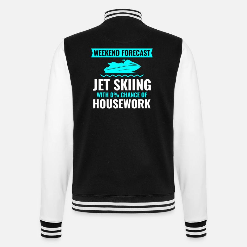 Jet Skiing Weekend Getaway - College Sweat Jacket - black/white