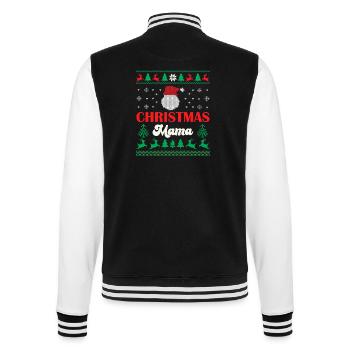 Merry Christmas Mama - Veste Teddy - noir/blanc - Dos - Marisol (170cm)
