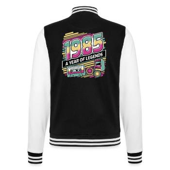 1985 A Year of Legends - College Sweat Jacket - black/white - Back - Marisol (170cm)