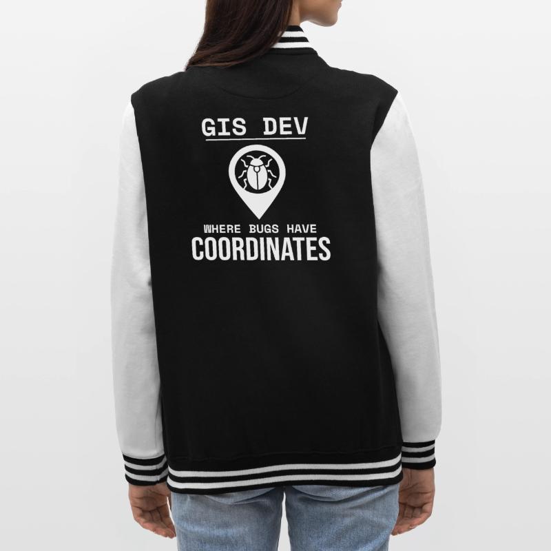 GIS Dev Debugging Coordinates Geospatial Bug College-Sweatjacke