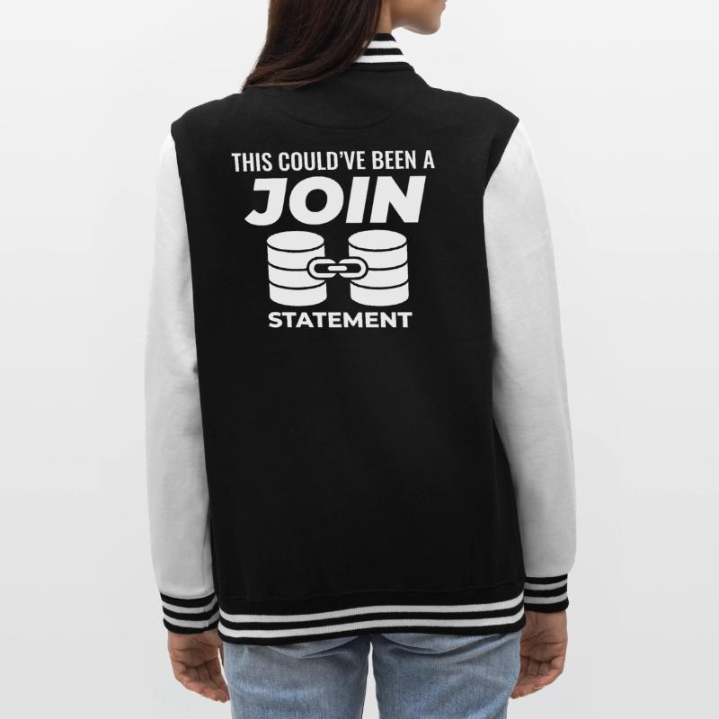 SQL Join Database, instruction de programmation des données Veste Teddy