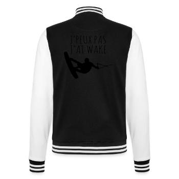 Je peux pas j'ai wake - Veste Teddy - noir/blanc - Dos - Marisol (170cm)