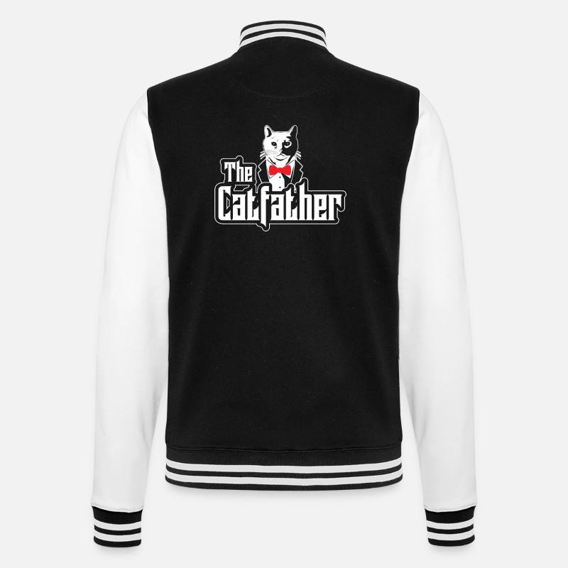 Le Catfather - Conception de chats - Veste Teddy - noir/blanc